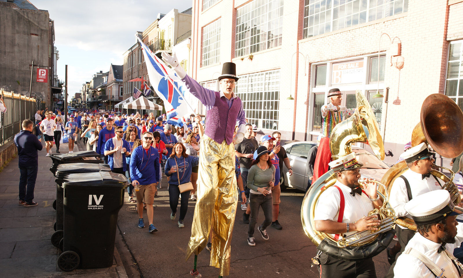 Buffalo Bills packers of NOLA Takeover Parade